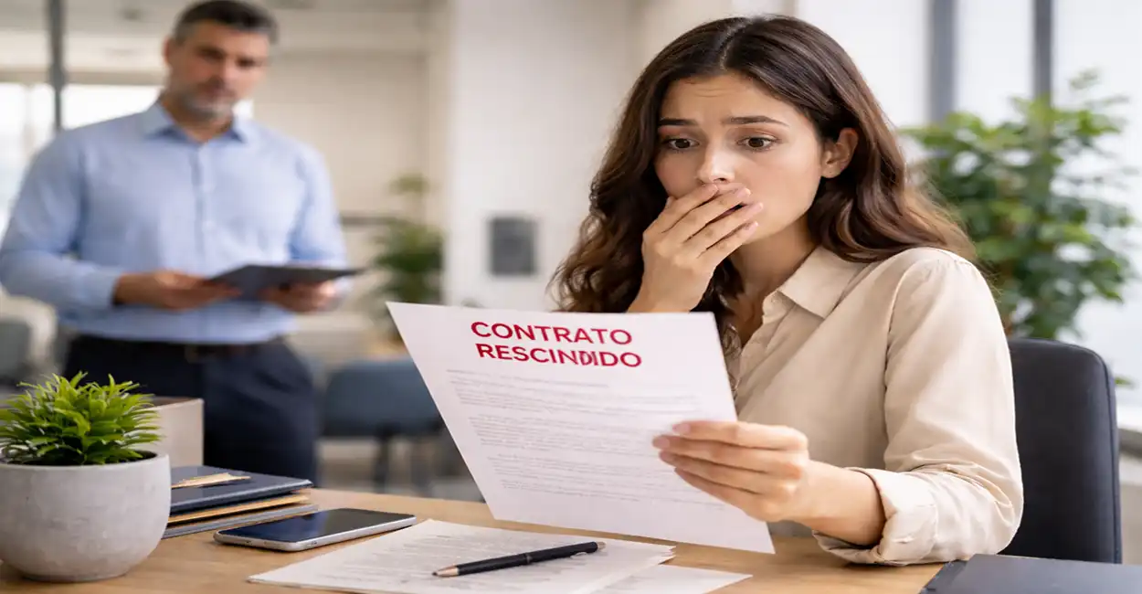 Jovem Aprendiz com documento de rescisão - Entenda quando a empresa pode cancelar o contrato
