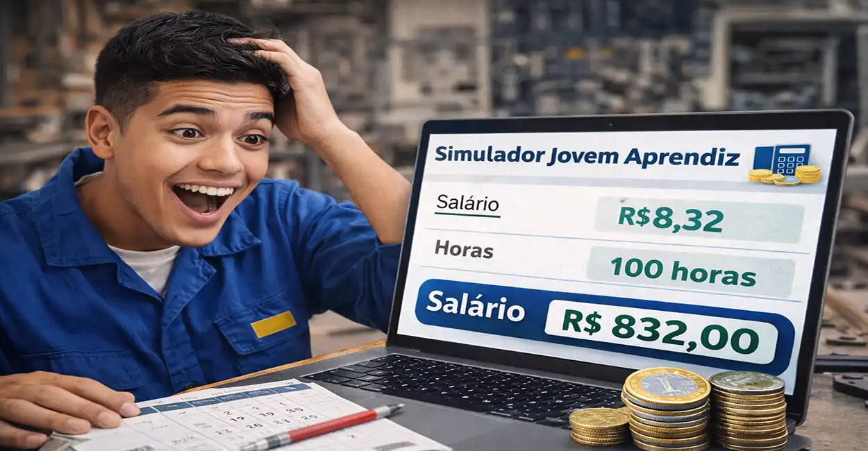 Simulador de Salário Jovem Aprendiz - Calcule seu pagamento