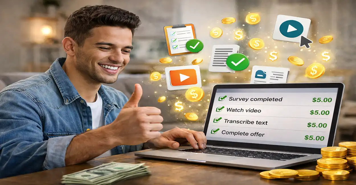Sites que pagam por tarefas simples - ganhe dinheiro online